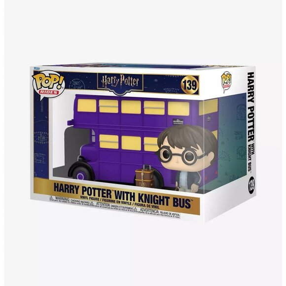 Funko Pop! Rides #139 - Harry Potter /w Knight Bus Deluxe - NEW - Picture 1 of 2